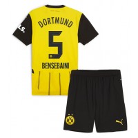 Borussia Dortmund Ramy Bensebaini #5 Koti Peliasu Lasten 2024-25 Lyhythihainen (+ Lyhyet housut)